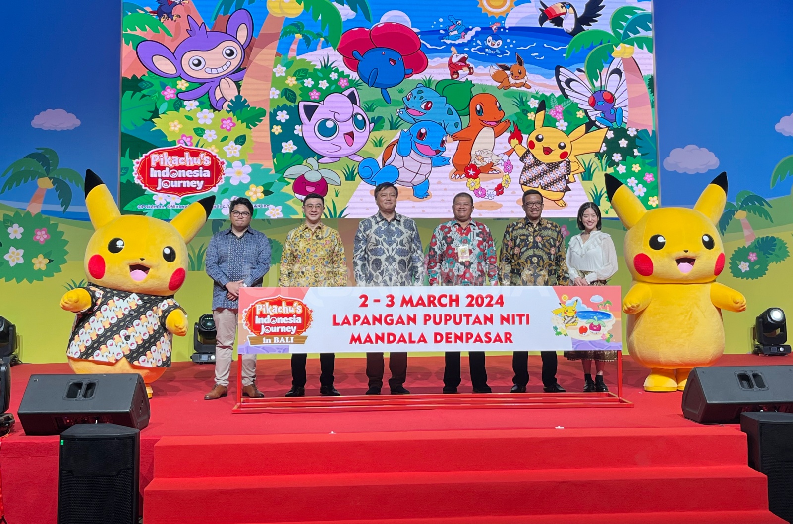 Pikachu Berkemeja Batik Bakal Sapa Bali 2-3 Maret 2024