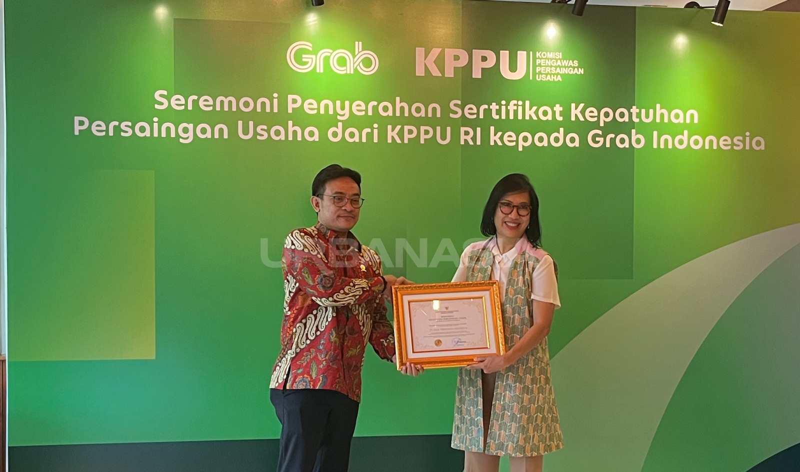 Grab Jadi Perusahaan Teknologi Pertama Penerima Sertifikat dari KPPU